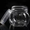 5 Stuks 150ml ABS Plastic Pompoen Snoeppotten Transparante Cadeau Containers Mini Snackhouders Kristal Modder Lege Pot Bewaarflessen