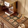 Bohemian Coffee Machine Tray Dish Drying Mat Absorbent Quick-Dry Barware Mat Kitchen Drainage Mat Kitchen Accessories