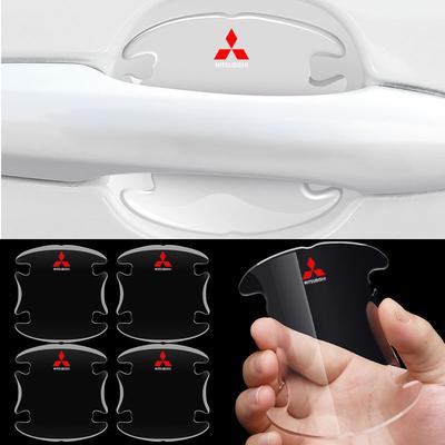 Auto Door Handle Bowl Anti-Scratch Sticker Car Body Anti-Collision Protection Strip For ASX Lancer L200 Pajero Sport Attrage Mirage Eclipse