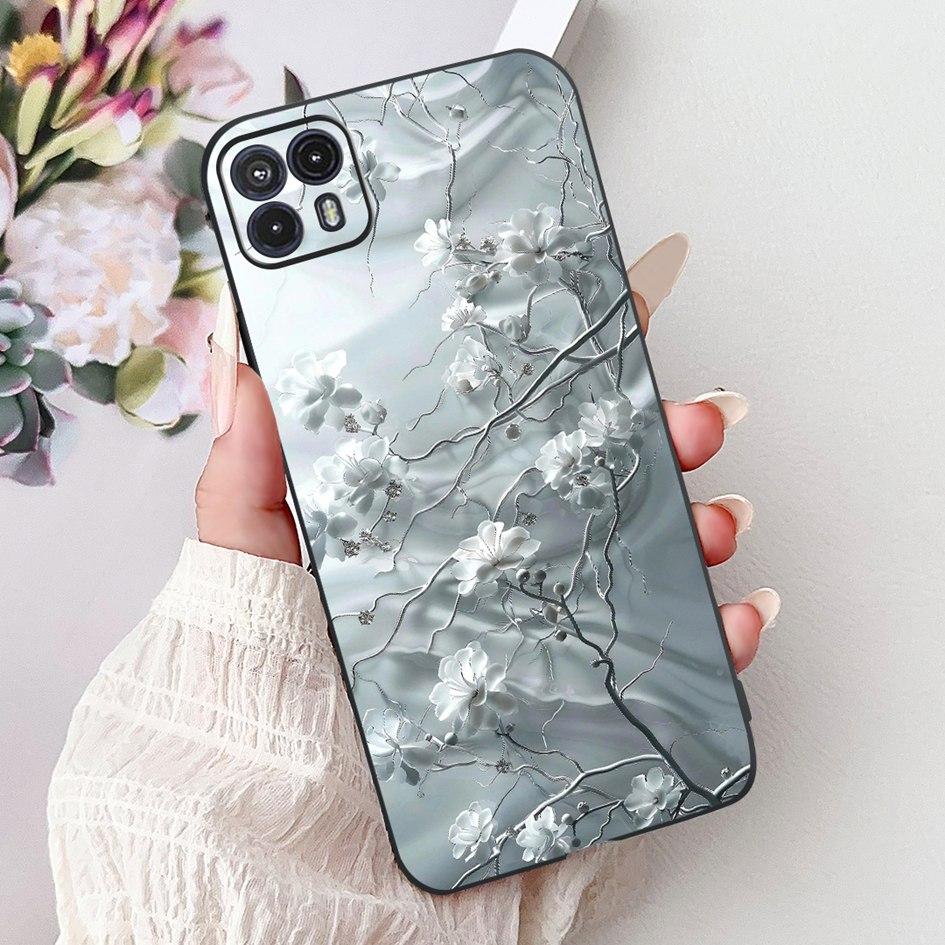 For Motorola Moto G50 Case XT2137-1 XT2137-2 Cover Cute Cat Flower Cartoon TPU Back Shell For Motorola Moto G50 5G XT2149-1 Capa