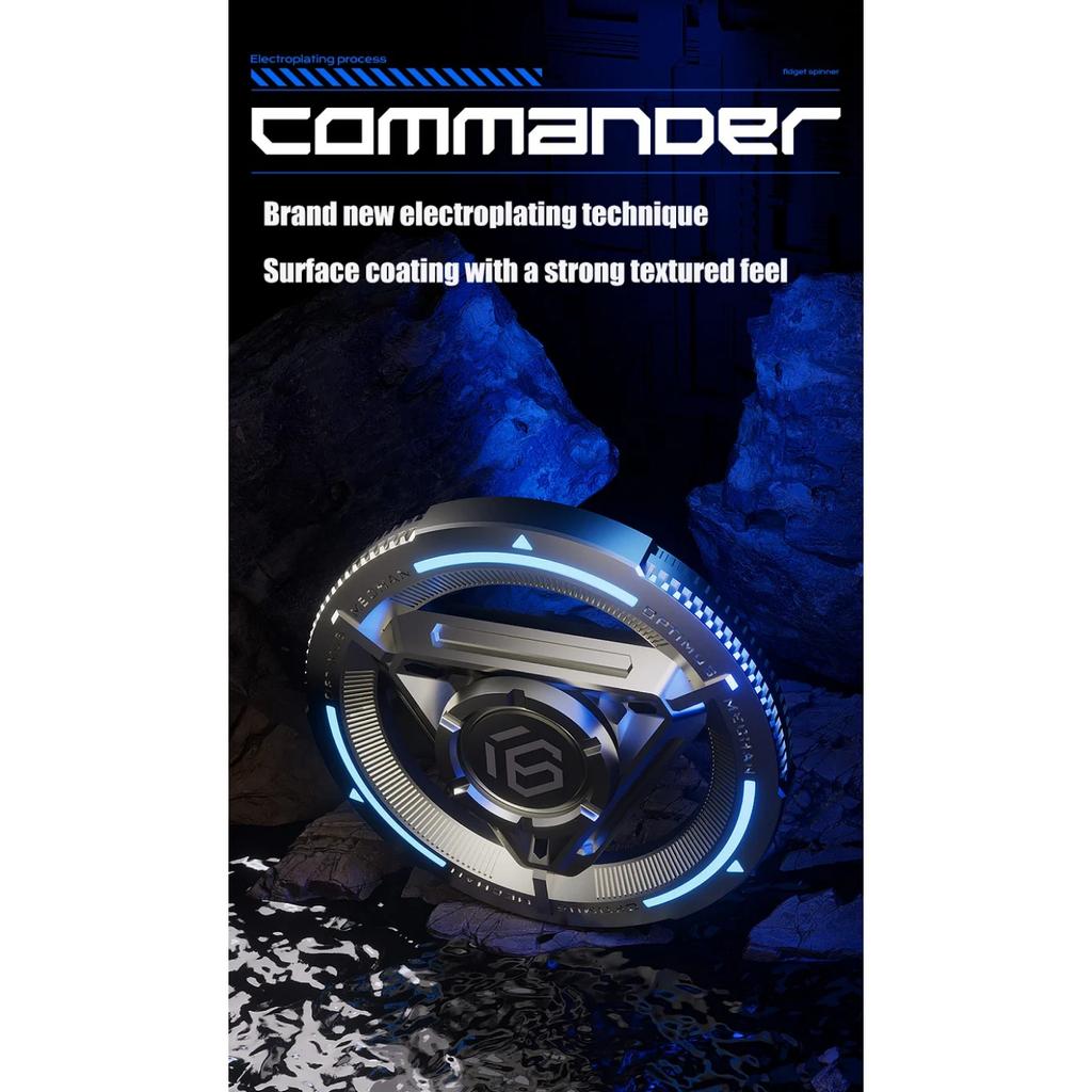 Spinner Fidget Metalic Spinner de Mână pentru Degete Jucării Antianxietate pentru Reducerea Stresului Cadou pentru Copii și Adulți Giroscop Exclusiv de Birou pentru Desktop