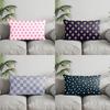 Home Decor Checkered Pattern Cherry Pillow Suitable For Sofa Bedroom Car Pillow Cover Cushion Rectangular Back Cushion