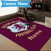 Custom Name Aston-Villa Pride Rug Game Carpet, Floor Mat for Bedroom Living Room Entryway Rug, Home Decor Idea Gift for Christmas birthday