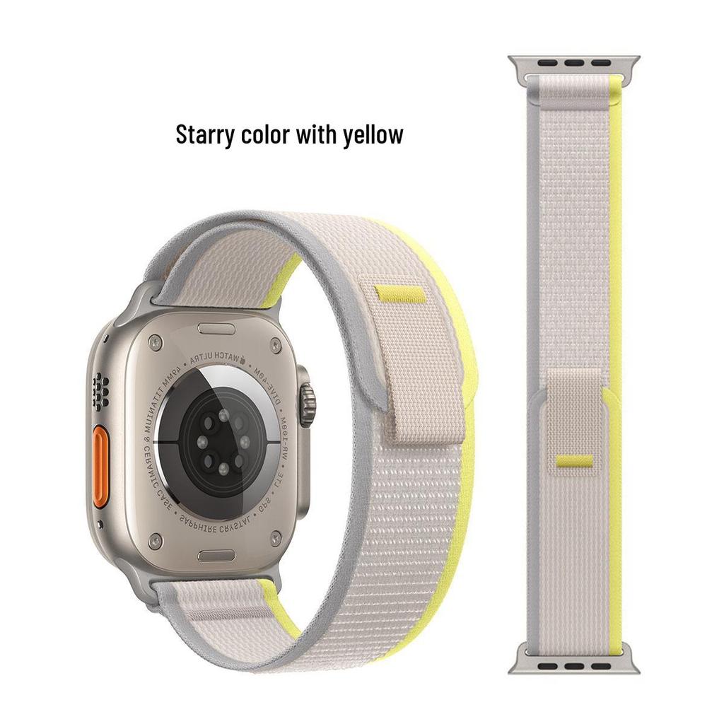 Kompatibles Apple Watch Series 10 Trail Loop Nylon Sportarmband