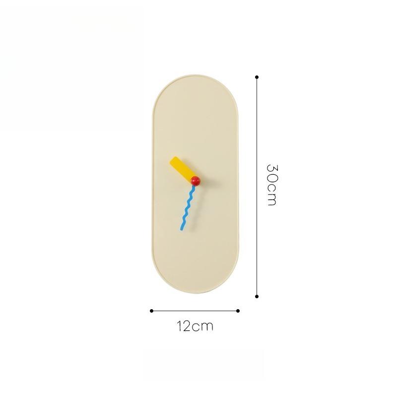 

Nordic Ins Cream Style Clock Home Soft Decoration Table Table Table Silent Wall Clock Can Stand Clock