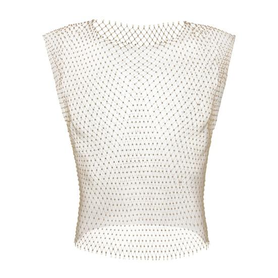 Men Sexy Night Club Vest Square Collar Sleeveless Fishnet Vest Slim Fit Hollow Perspective Mesh Tops Shiny
