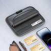 Car Sun Visor Sunglasses Storage Bag Durable PU Leather Multi Slot Card Holder for Vehicle Interior Organization