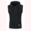 Gilet in Maglia con Cappuccio da Uomo Slim Fit - Pile Sottile, Edizione Autunno/Inverno