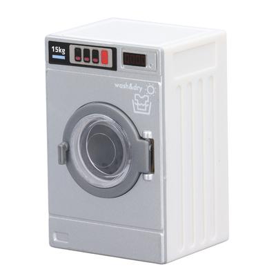 Miniature Washing Machine 1/12 Scale Lifelike Decorative Miniature Washer Model for Dollhouse