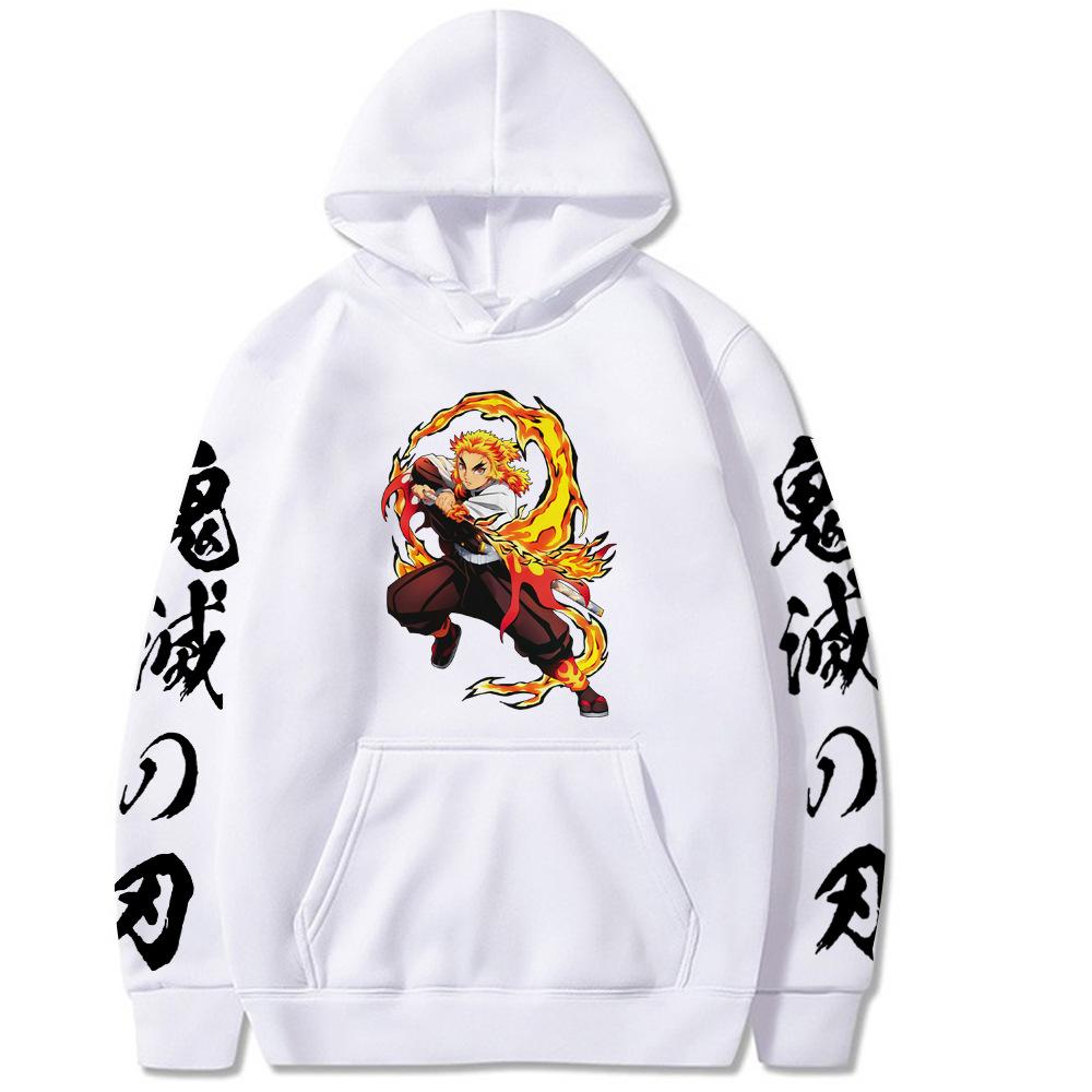 Kimetsu No Yaiba Hoodies Women Men Long Sleeve Hooded Sweatshirts Unisex Cool Streetwear Street Fashion Pullover Clothing