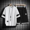 Suit Men's Summer Short-sleeved Fashion Loose Clothes with Shorts Casual Sports Suit