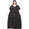 Robe de nuit imprimée en coton pour femme grande taille Vêtement de nuit indien Vêtements de nuit Chemise de nuit