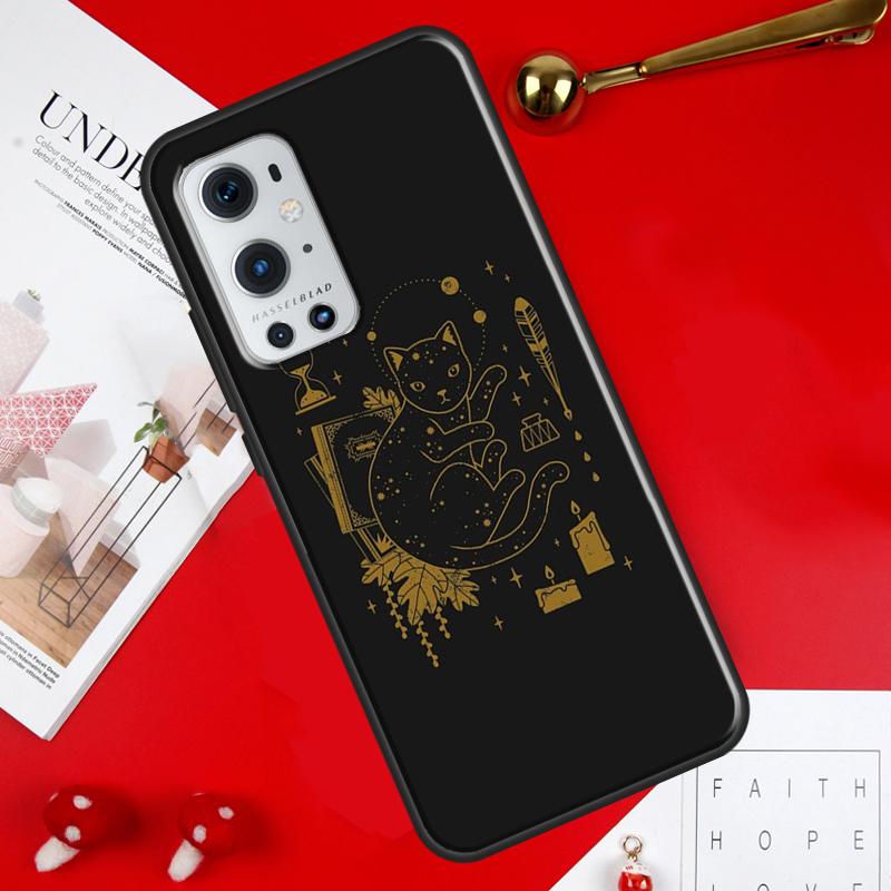 Witchcraft Witch Cat Case For OnePlus Nord 2 CE N10 N100 N20 N200 N300 Ace 8T 9R 9RT 10T 8 9 Pro 10 Pro Cover