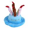 Candles Design Pet Costume Birthday Hats Accessory for Dogs Small Animals Blue