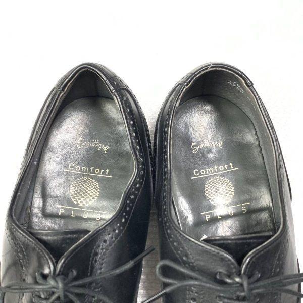 Vintage 80s Department Store Comfort PLUS Sears Hanover Size 10D B 28.0cm Full Brogue Black(USED)