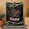 Custom Name Personalized Alpha Kappa Alpha Print Blanket, Home Decor, Bedroom, Sofa, Camping, Couch, Gifts for Birthday Christmas