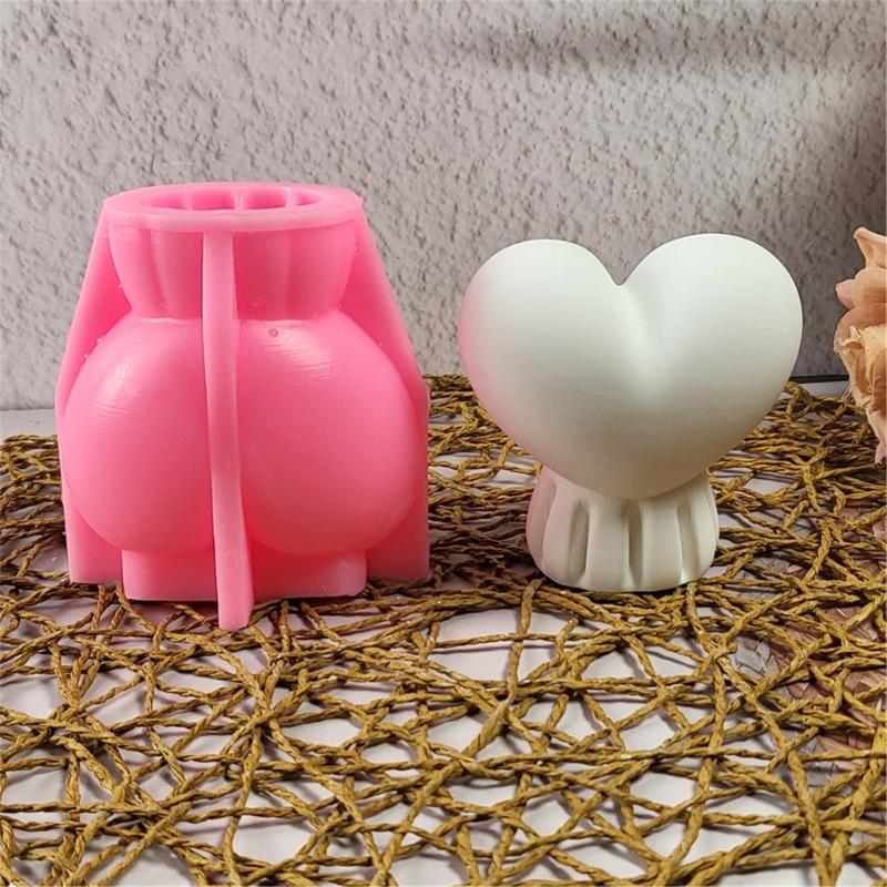 Cute Candle Mold,Love Balloon Silicone Mold for Candle Making Candle Mold for Diys Handmade Soap,Aromatherapys Candle