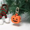 Small Coin Purse Keychain for Women Pumpkin Spiders Web Coin Pouch with Keychain Bag Charms Accessories Gift for Womens