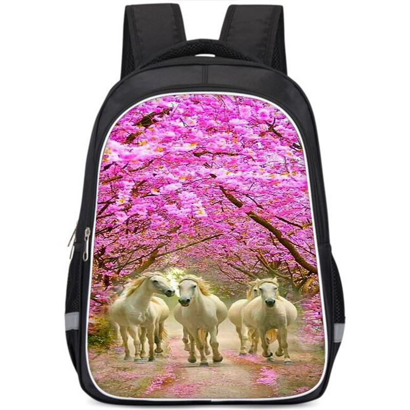 Large Capacity Lightweight Oxford Cloth Kids Backpack For School Unisex