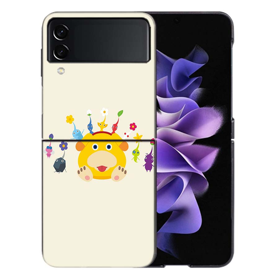 Game Pikmin 4 Coque For Samsung Z Flip7 6 Galaxy Case Shockproof Z Flip5 Z Flip3 4 5G Hard Cover Phone TPU PC Hard Funda