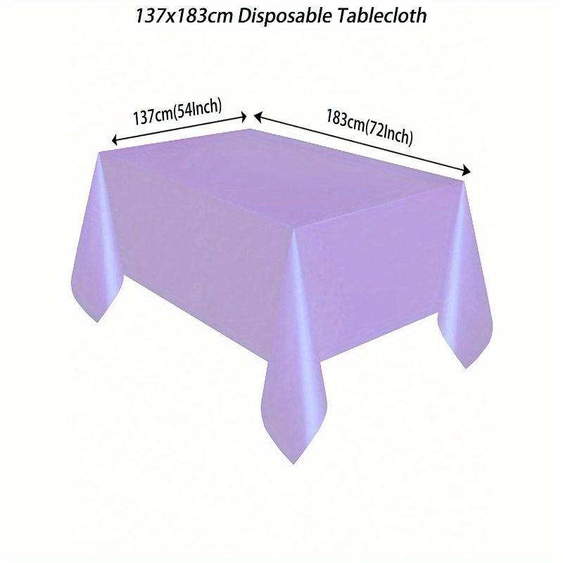 137x183cm Solid Color Disposable Tablecloth for Birthday Party Wedding Christmas Decoration, Rectangle Table Cover, Christmas