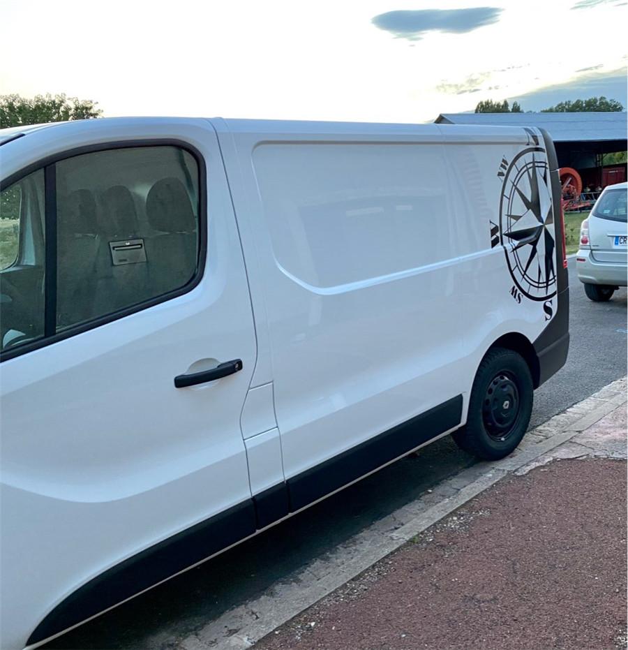 Compass Totem Car Body Decal Vinyl Sticker for Caravan Travel Trailer Camper Van