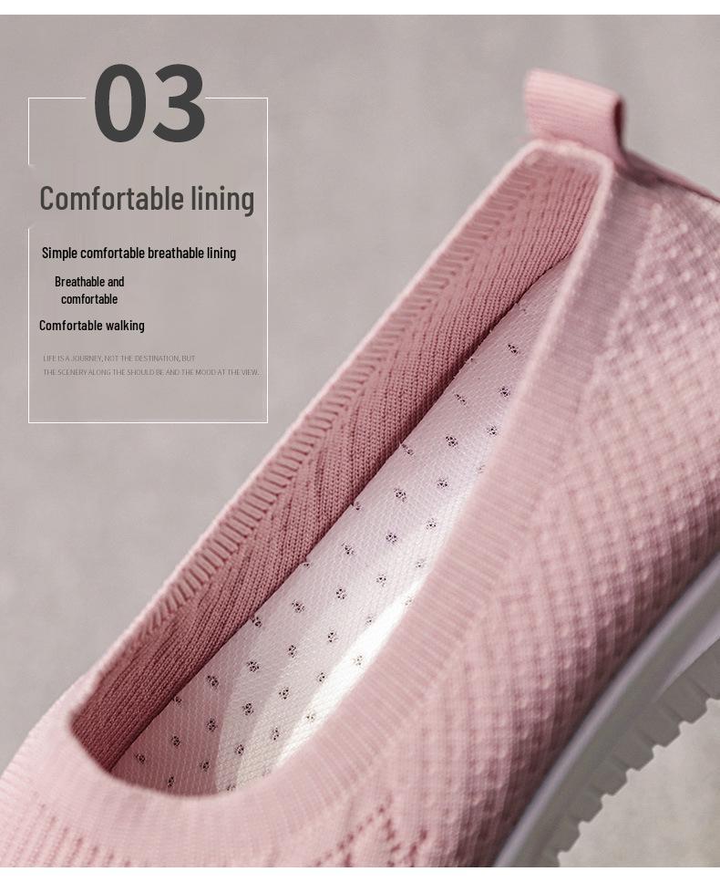 Chaussures de Sport Décontractées Confortables à Semelle Souple pour Femmes Âgées - Nouveau Style Grande Taille Chaussures en Tissu Vieux Pékin