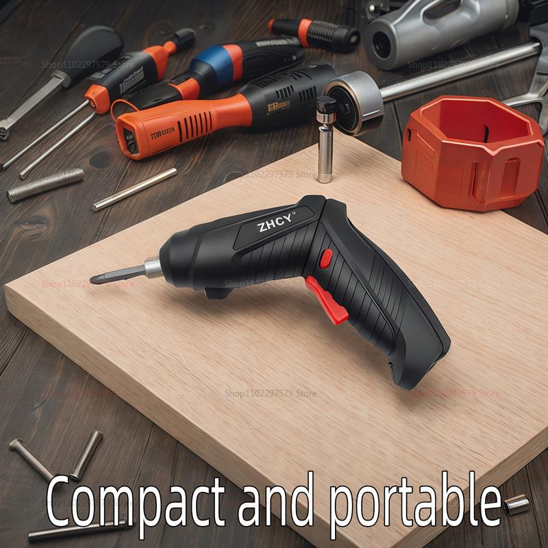 47-teiliges Elektroschraubendreher-Set 3,6 V Akku-Elektrowerkzeug mit 1800-mAh-Akku Tragbares Haushaltswartungs-Reparaturset