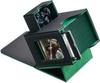 MFDXWCV Deck Case Storage Box Trading Cards Trading Card Case Trading Card Storage Card Storage Card Box Large Capacity PU Leather (Green)