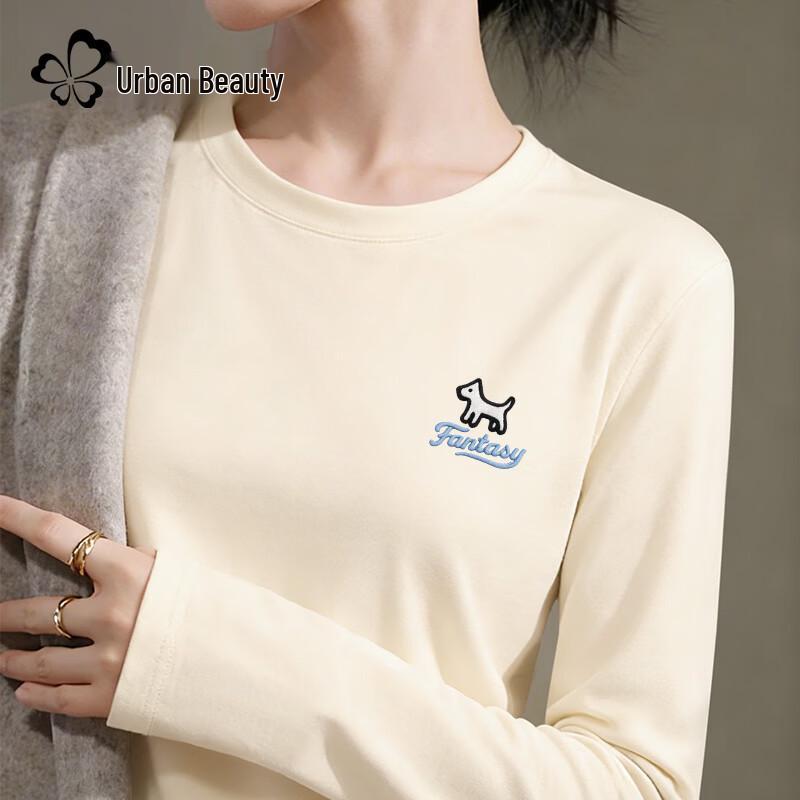 

Dushi Liren Women s 2026 Spring Puppy Print Long Sleeve T-Shirt M