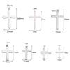20pcs/lot Stainless Steel Cross Charms Pendants For Jewelry Making Christian Cross Jewelry Making Charms Connector Accessories