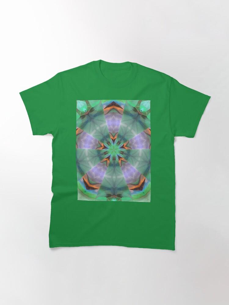Pentangle Pastel Shades Multicolored Kaleidoscope Pentangle Pattern 6 Classic T-Shirt