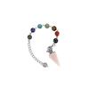 1PC Healing Chakra Crystal Conical Pendulum Pendant Witchcraft Energy Balancing Accessories Divination Dowsing