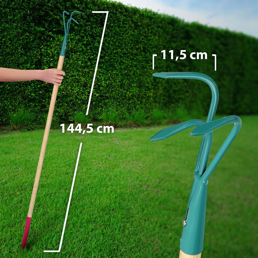 KADAX Ladies Cultivator Handheld Soil Loosener 140 Cm