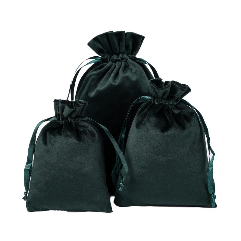 Velvet Drawstring Jewelry Bag: Dustproof, Lycra Velvet, Custom Logo Options