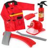 Firefighting Role-Play Costume Set for Kids - Hat & Clothing Accessories for Stage Performance & Children's Day