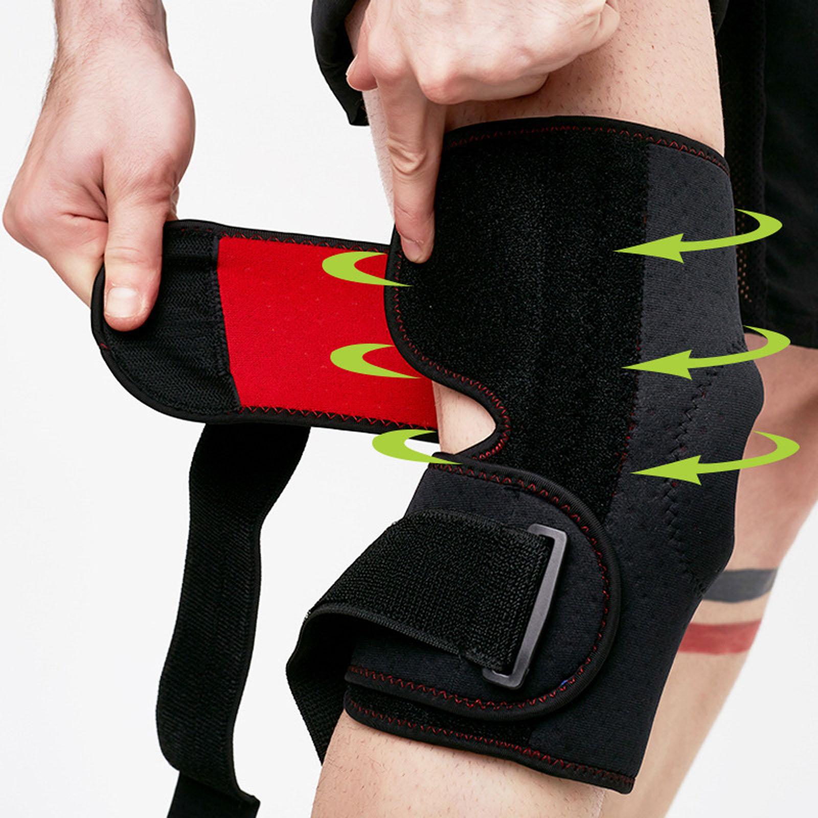 

Adjustable Knee Support Brace, Outdoor Hiking and Mountain Climbing , Fitness, Running, Cycling Joint Guard for Adults One Size чорний