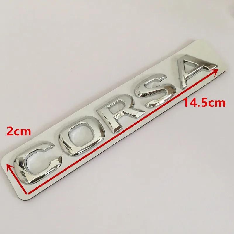 1 Stück 3D ABS opel CORSA Auto-Buchstabe Haube Front-Motorhauben-Grill Heckklappen-Emblem Abzeichen Aufkleber Dekal Styling-Zubehör