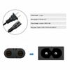 10Pcs EU 2Pin IEC320 C7 Extension Cord Replacement Cable For Laptop Brick Printer Speaker PS4 XBOX LG Home Audio Game Devices