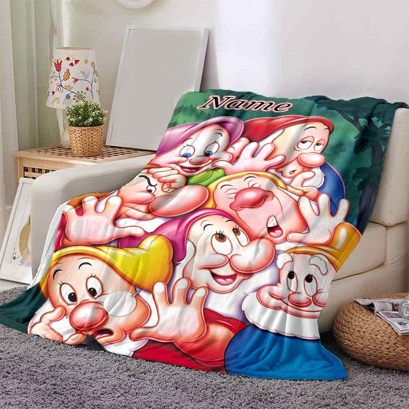 Custom 1pc Seven Dwarfs Adventure Blanket, Soft And Comfortable Blanket, Casual Warm, Camping Travel Blanket, Good Birthday Gift Q9089
