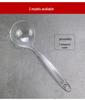 Thickened Long Handle Disposable Plastic Soup Spoon with Colander Design for Takeaway