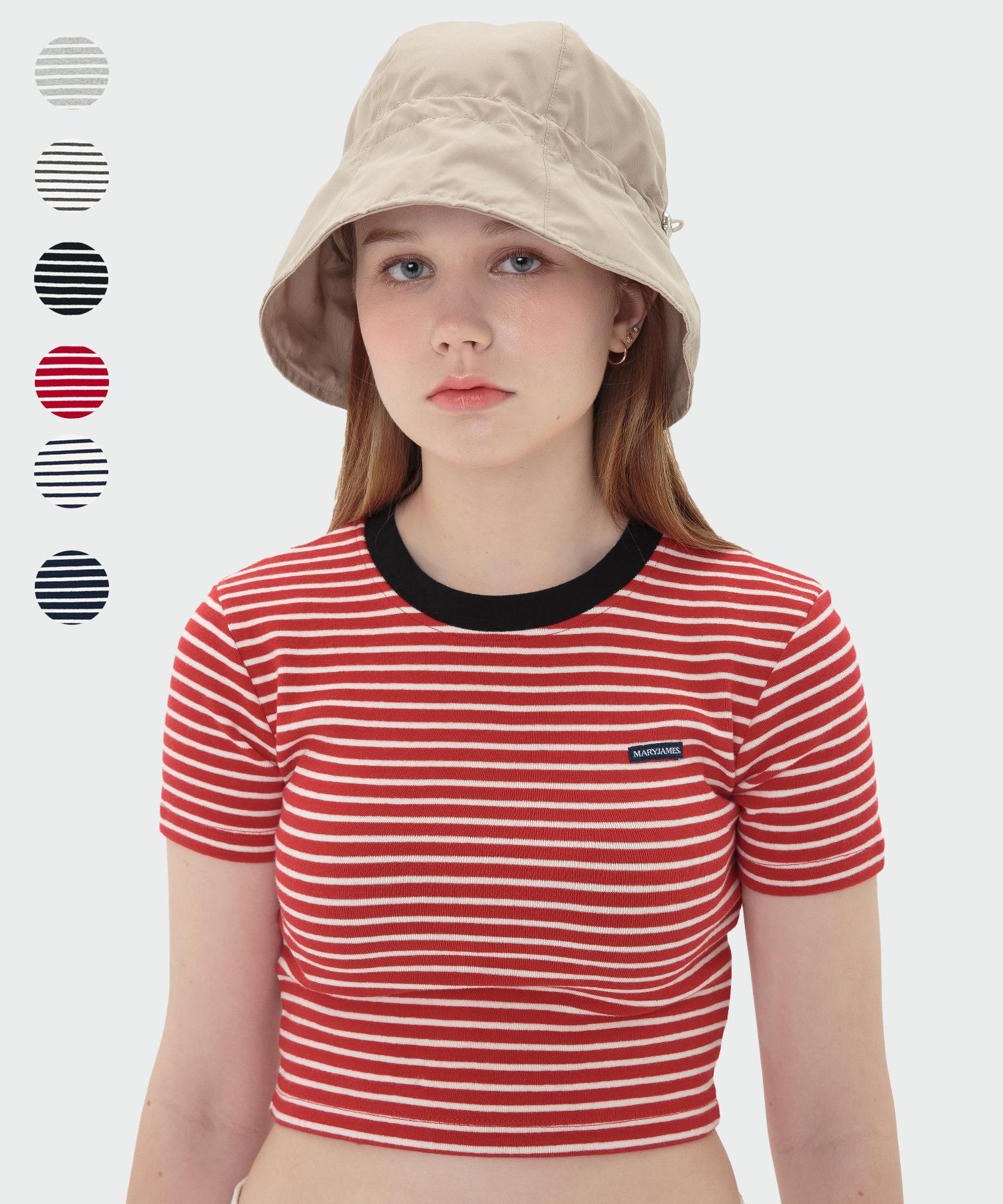 Mary James (W) Aguamenti Crop T (6 Color) Black