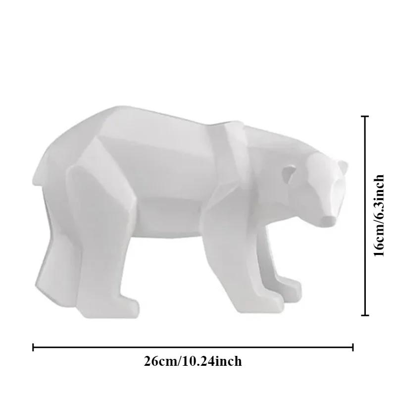 Nordic Style Mother And Son Polar Bear Ornaments Creative Home Accessories Living Room TV Cabinet Wine Cabinet Crafts Artworks