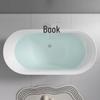 TLXT High-End Ceramic Bathtub with Floor Faucet