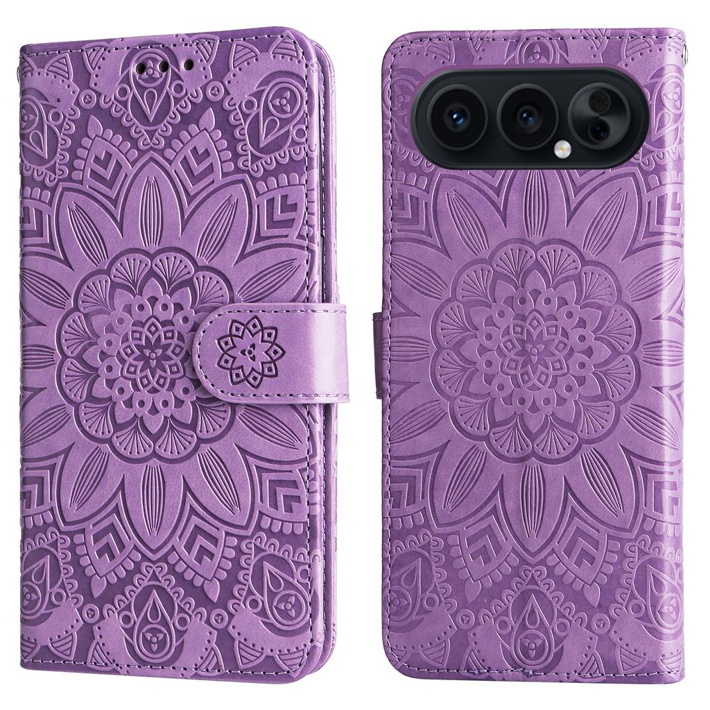 For Honor 500 Pro 5G/Honor 500 5G Case Sunflower Imprint Leather Wallet Phone Cover