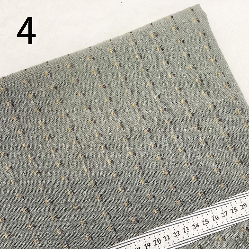 Bargain price yarn-dyed first dye woven cotton plaid brocade patchwork quilt craft fabric cloth DIY stitch sew doll clothes