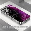 Gold-plated Phone Compatible with Samsung Galaxy S26 S25 S24 S23 S22 Ultra Plus. Made  Tempered Glass Decorated Heart Pattern