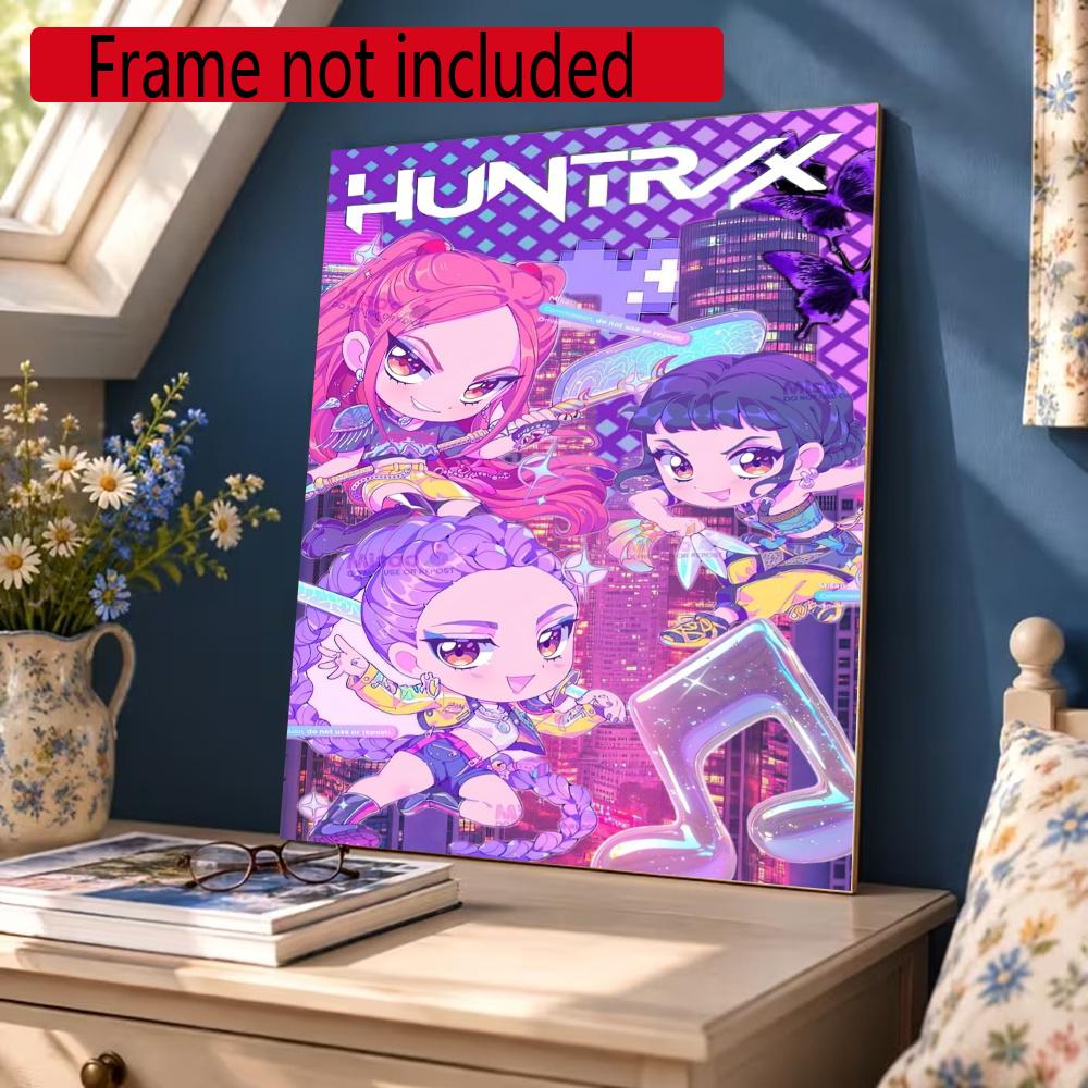 Huntrix 5D Diy Diamond Painting Round Diamond Mosaic Suitable For Beginners Diamond Painting Rhinestones Gift Frameless