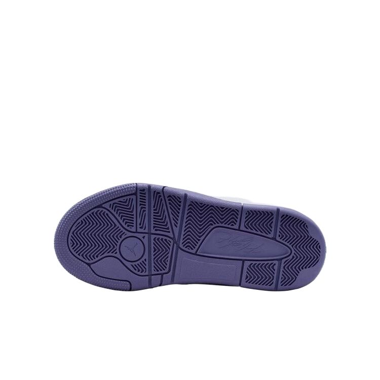 Air Jordan Flight Court GS White Dusty Amethyst Kids Sneakers HF3333-115