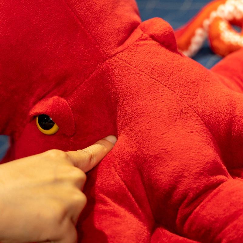 New 40/75CM Red Simulation Octopus Toys Marine Organism Soft Dolls Soft Fabric Throw Pillow Cartoon Decor for Girls Boys Gifts